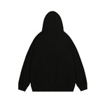 Floral embroidered sweatshirt hoodie