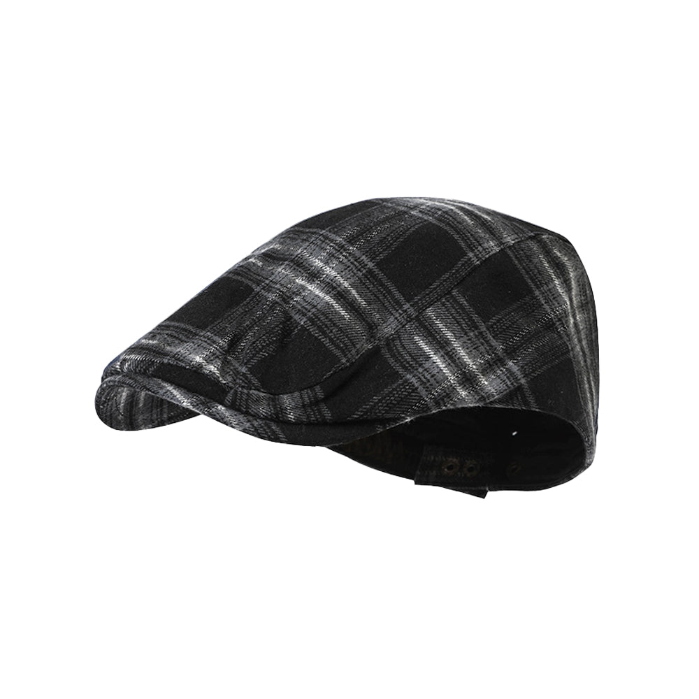 Classic plaid beret