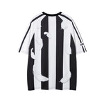 세로줄무늬 커플 반팔