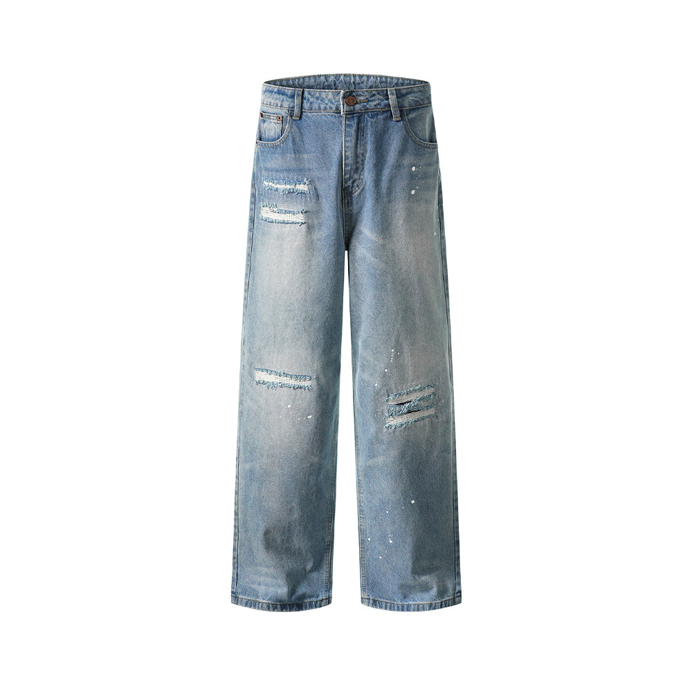 破洞休閑百搭牛仔褲