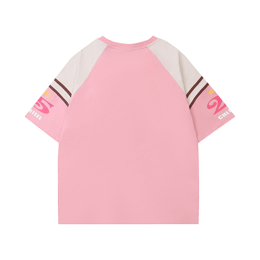 스플라이스 프린트 반소매