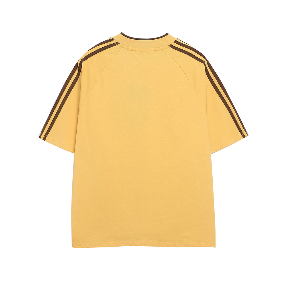 Retro contrast short sleeves