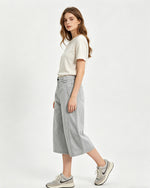 Distressed cropped trousers