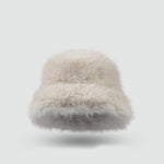 保暖純色毛絨帽