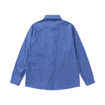 復古格子長袖襯衫