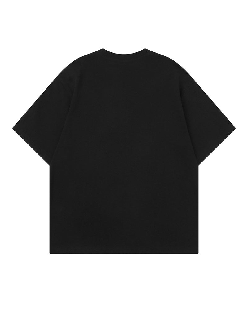 Creative vase print short-sleeved shirt