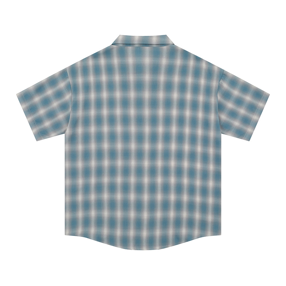 vintage plaid short sleeve shirt