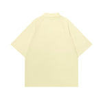 문자 자수 짧은 소매