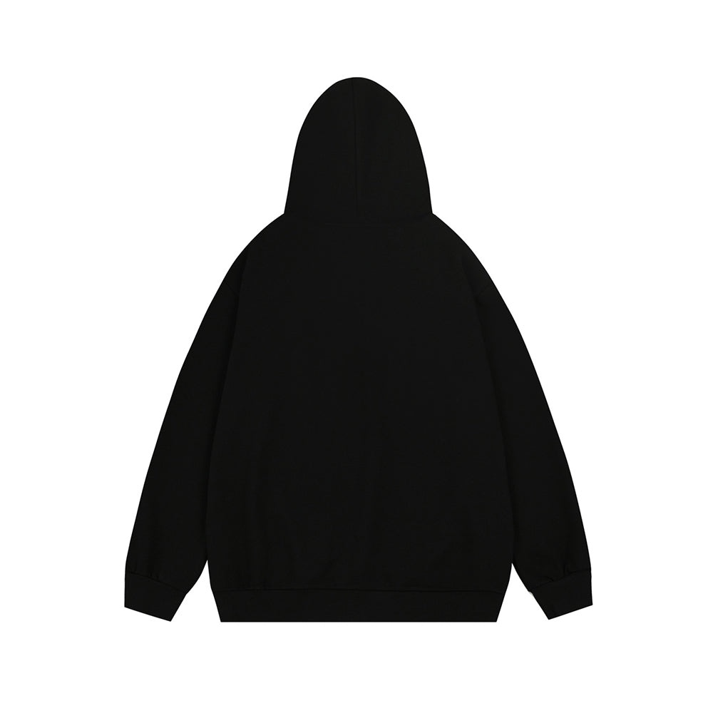 卡通刺綉連帽衛衣