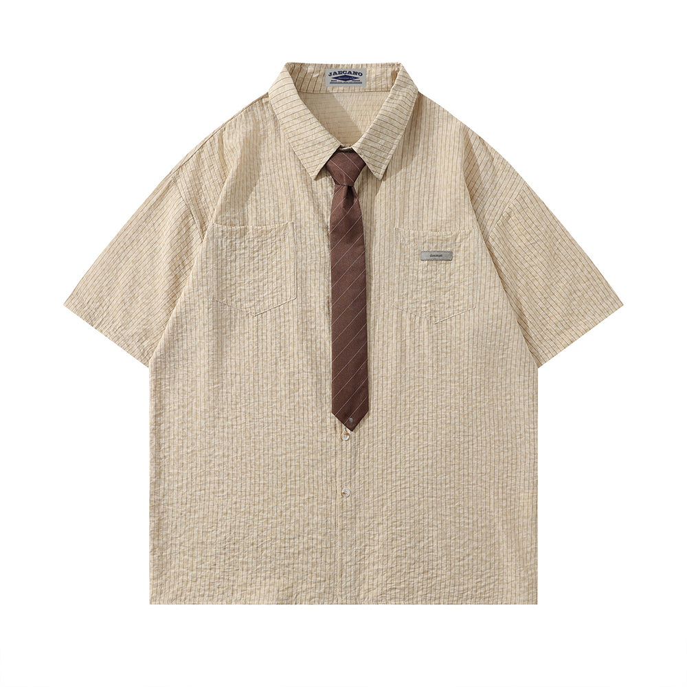 Vintage Plaid Short Sleeve Shirt