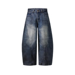 復古休閑牛仔長褲