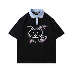 대비되는 컬러의 귀여운 반팔