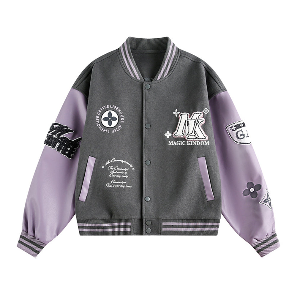 embroidered baseball jacket