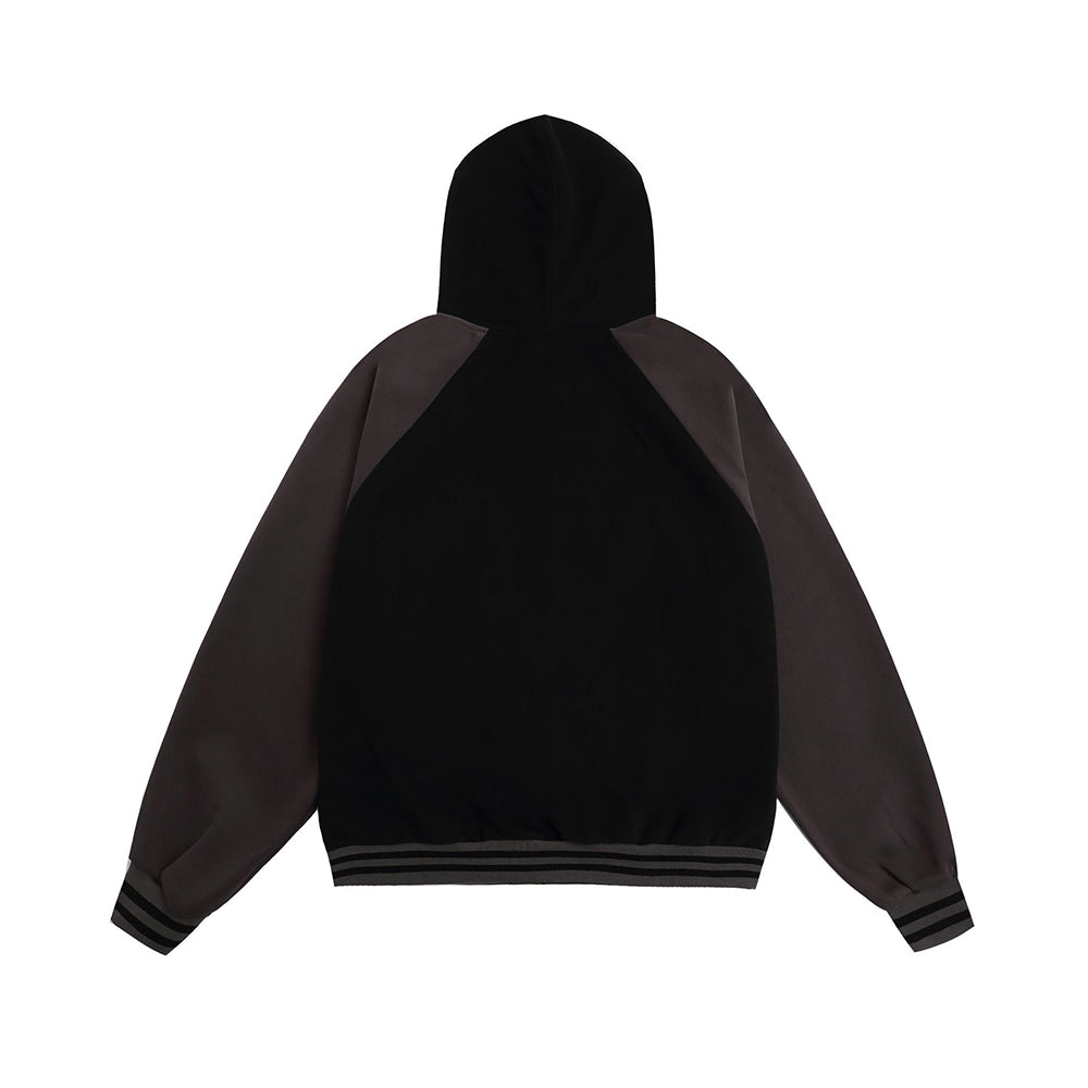 Contrast color lettering versatile jacket