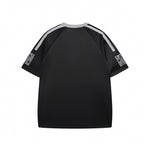 레트로 레터 프린트 반소매