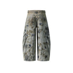 Heavy duty wide-leg jeans