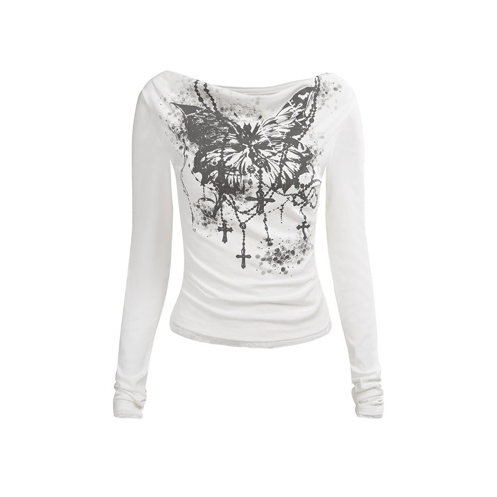 Retro Hot Girl Long Sleeve