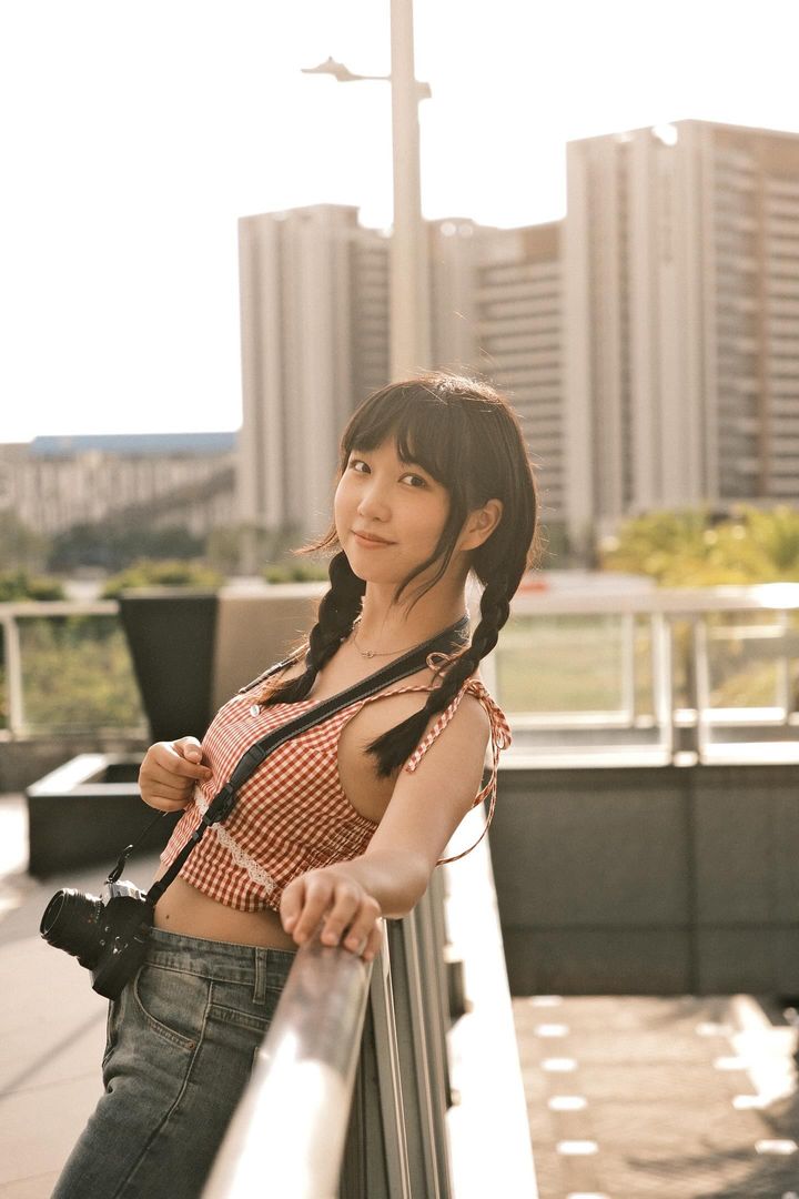 Retro plaid lace suspenders (women's)