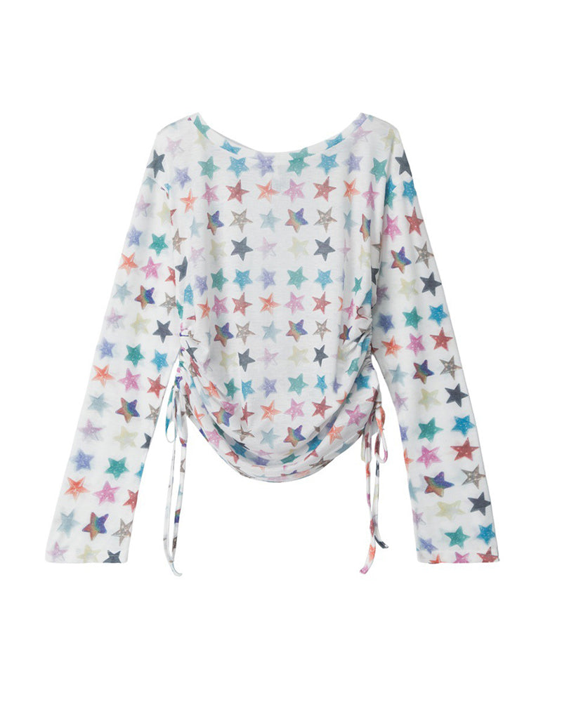 Five-pointed star sun protection top