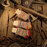 復古甜美可愛條紋船襪