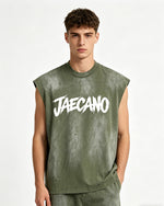 復古做舊無袖T恤