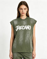 復古做舊無袖T恤