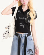 레트로 심플 반팔 (여성용)