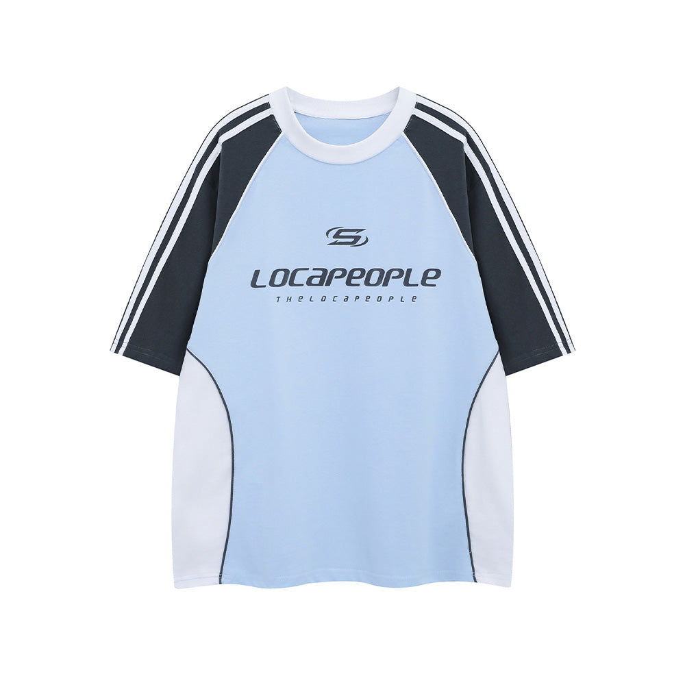 Retro patchwork short sleeves