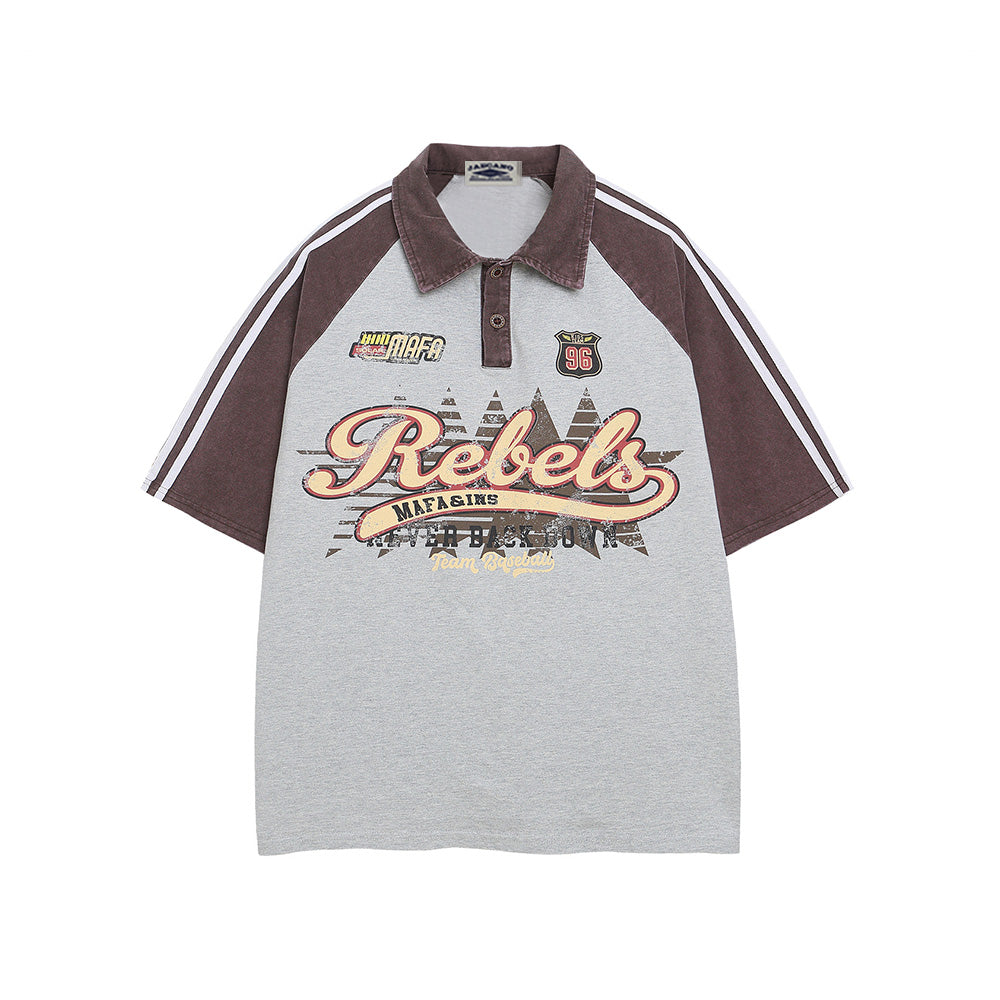 레트로 라펠 반팔