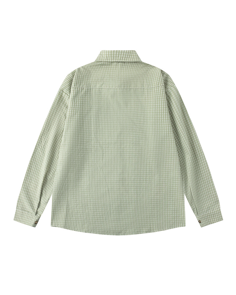 plaid long sleeve shirt