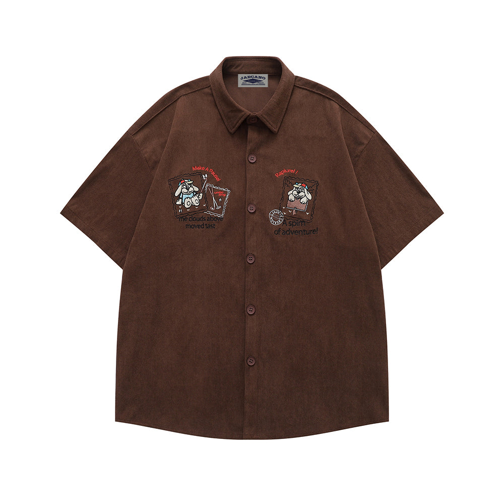 Cute Puppy Short Sleeve Shirt