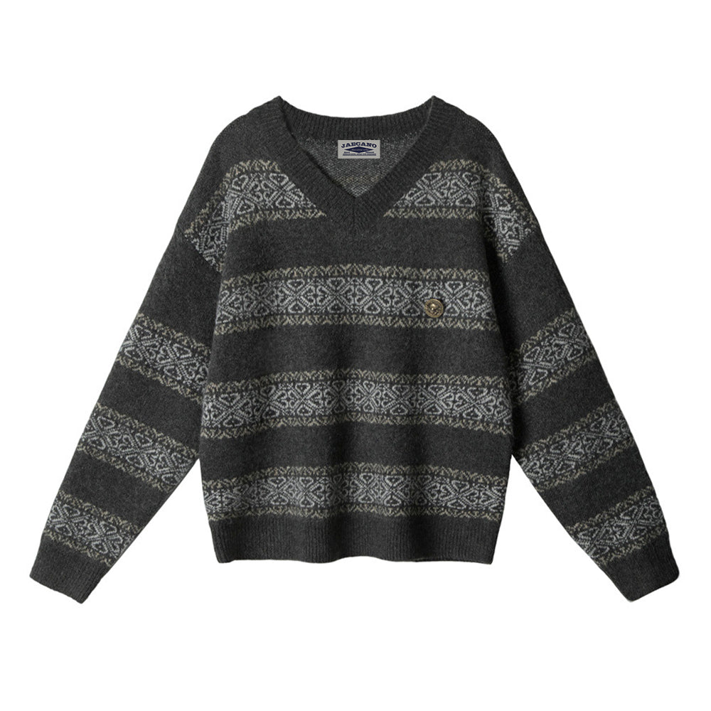 레트로 스트라이프 스웨터