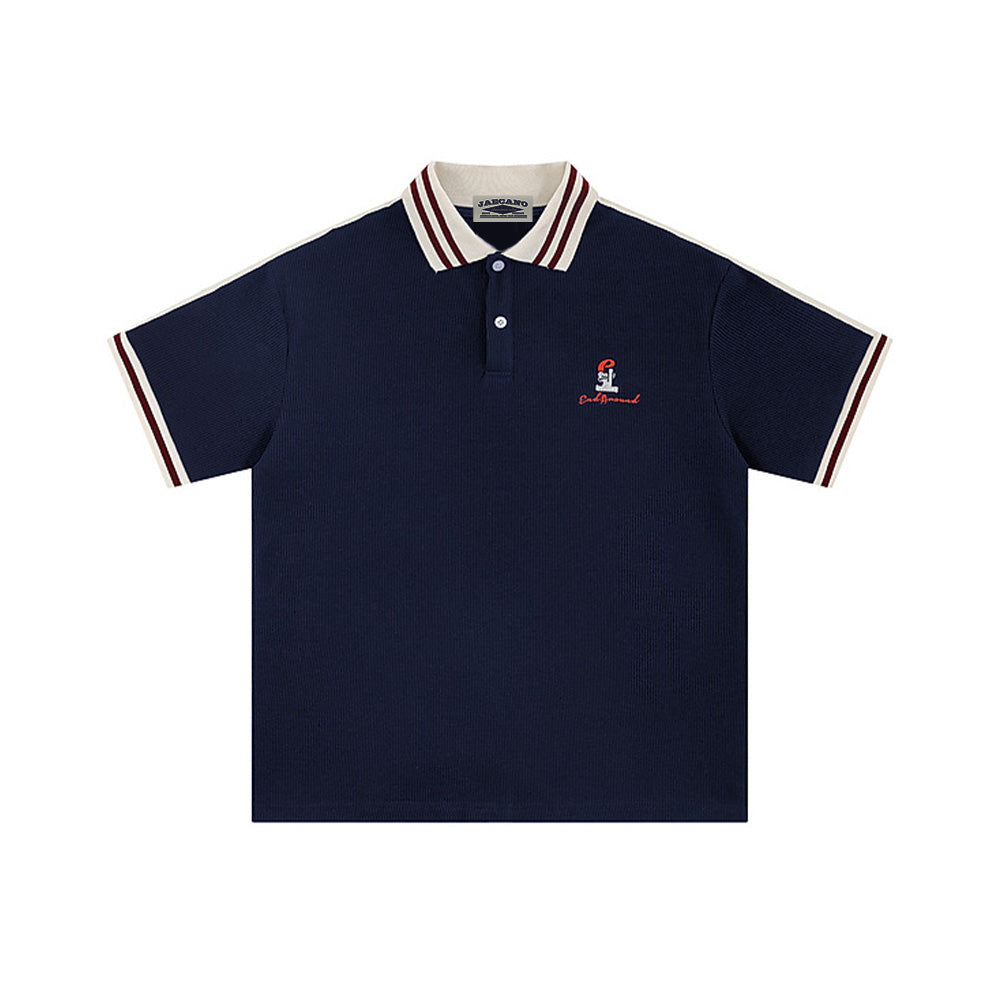 개인화된 자수 폴로 반팔