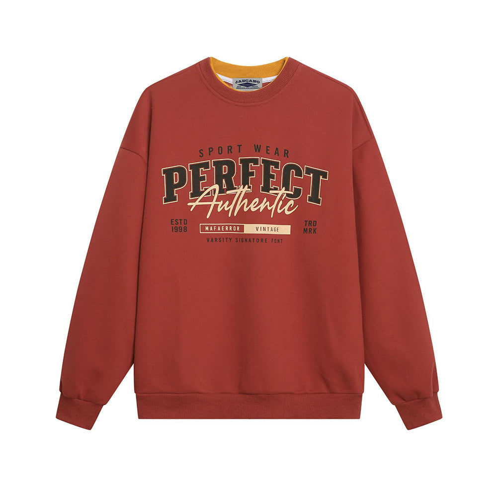 復古休閑情侶衛衣