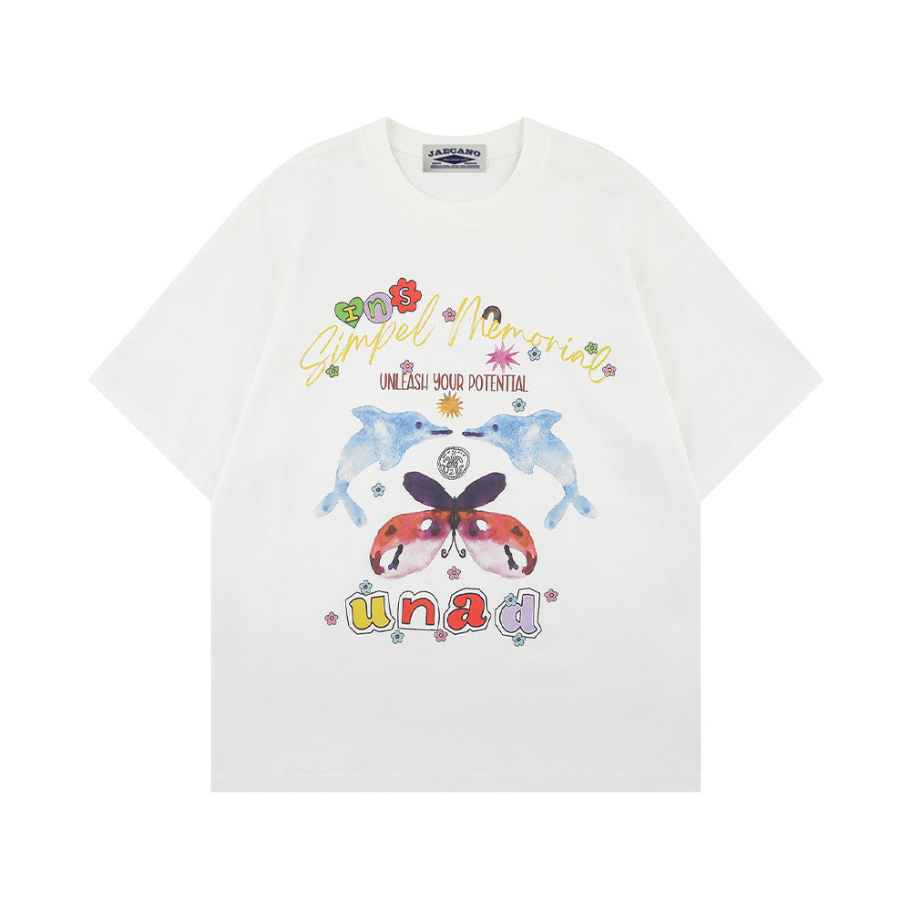 귀여운 고래 반팔