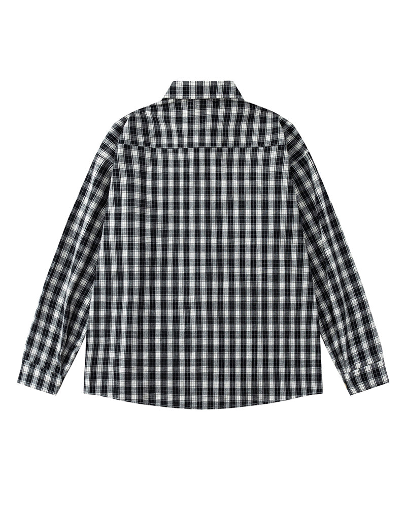 Plaid Casual Long-Sleeved Shirt