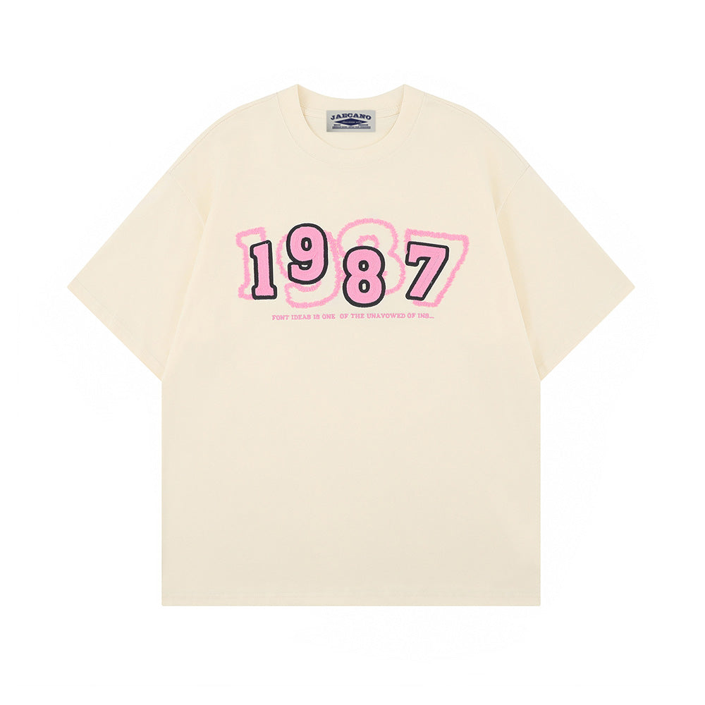 타월 자수 반팔