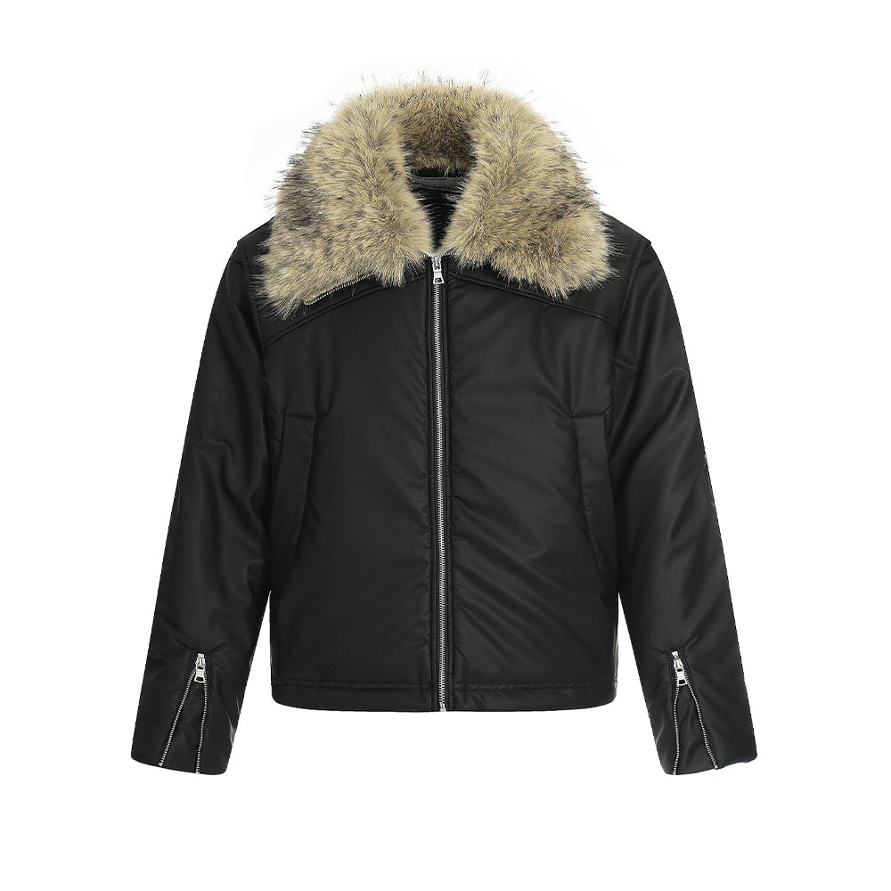 休閑百搭棉服外套