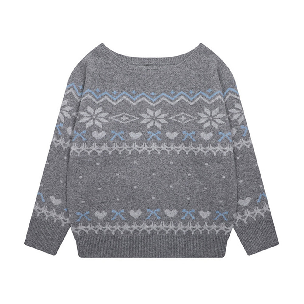 오프숄더 긴팔 스웨터(여성용)