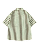 Simple striped short-sleeved shirt