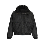 Simple and versatile lapel cotton coat