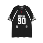 Retro letter short sleeves