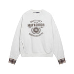 Fake two-piece spliced sweatshirt