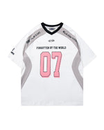 Sports style patchwork short sleeves