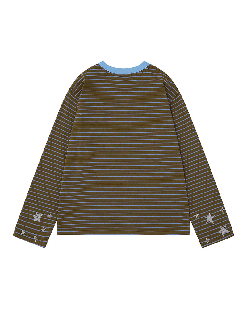 Retro striped long sleeve