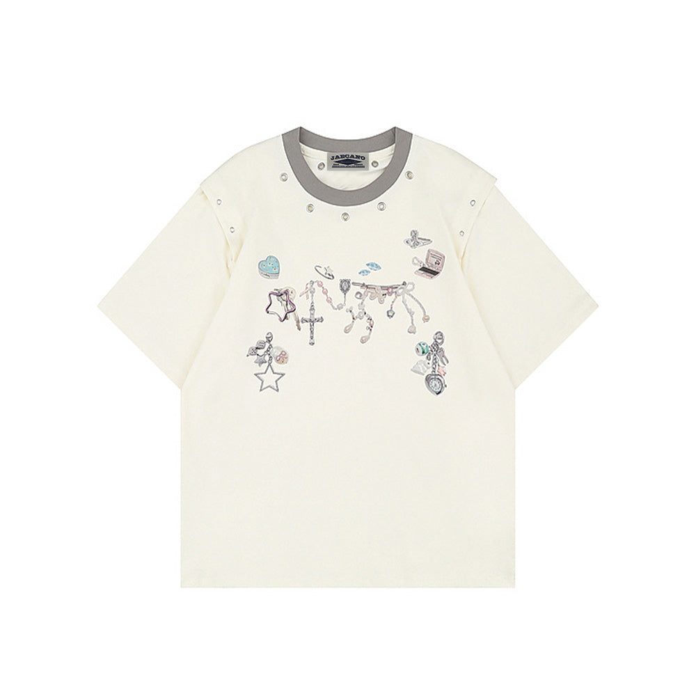 크리에이티브 프린트 반팔