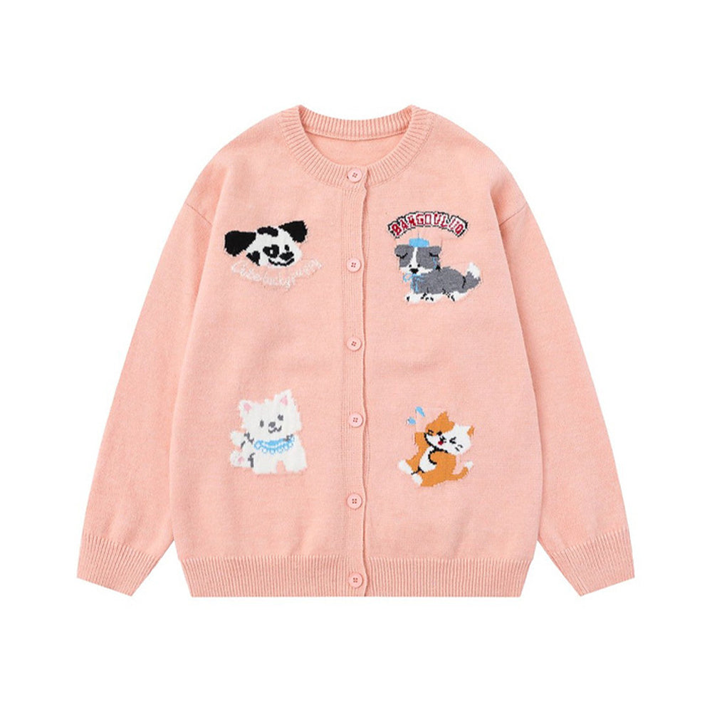 만화 강아지 스웨터