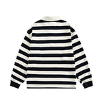 Contrast striped long sleeves
