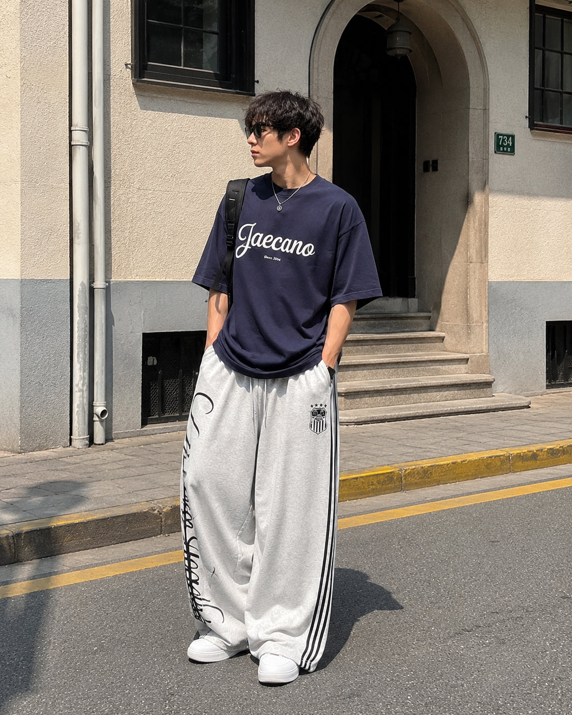 Retro Wide-Leg Casual Pants