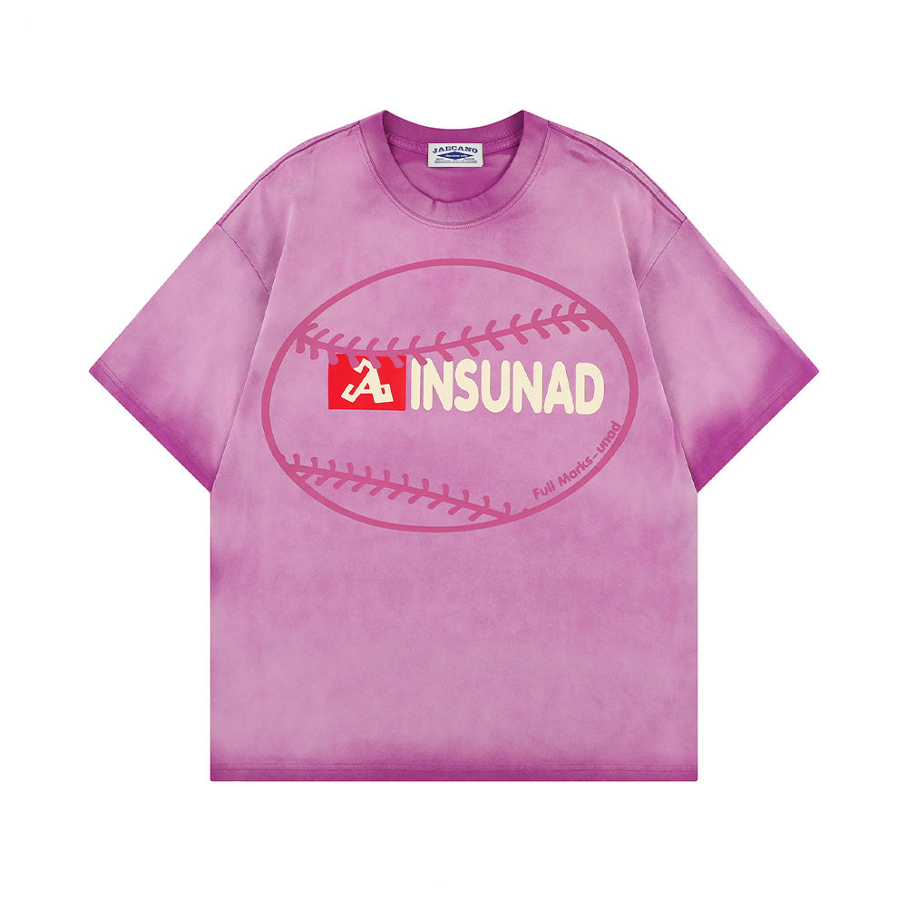 레트로 스프레이 페인트 반팔